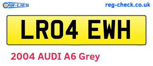 LR04EWH are the vehicle registration plates.