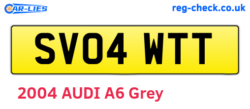 SV04WTT are the vehicle registration plates.