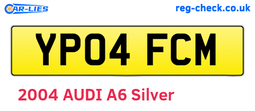 YP04FCM are the vehicle registration plates.