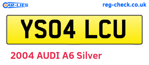 YS04LCU are the vehicle registration plates.