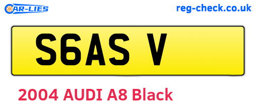 S6ASV are the vehicle registration plates.