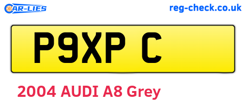 P9XPC are the vehicle registration plates.