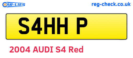 S4HHP are the vehicle registration plates.