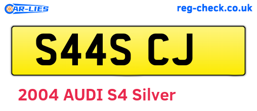S44SCJ are the vehicle registration plates.