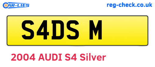 S4DSM are the vehicle registration plates.