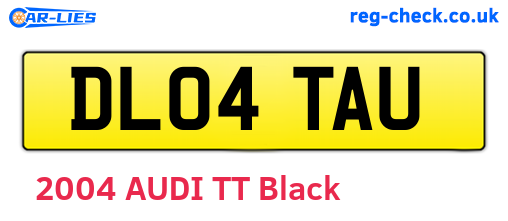 DL04TAU are the vehicle registration plates.