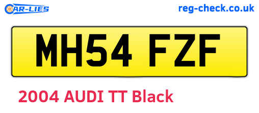 MH54FZF are the vehicle registration plates.