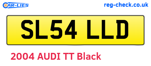 SL54LLD are the vehicle registration plates.
