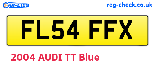 FL54FFX are the vehicle registration plates.