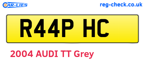R44PHC are the vehicle registration plates.