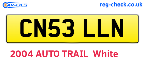 CN53LLN are the vehicle registration plates.