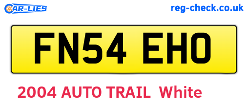 FN54EHO are the vehicle registration plates.