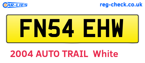 FN54EHW are the vehicle registration plates.