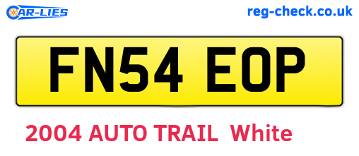 FN54EOP are the vehicle registration plates.