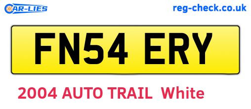 FN54ERY are the vehicle registration plates.