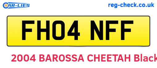 FH04NFF are the vehicle registration plates.