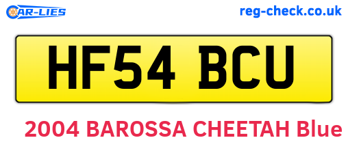 HF54BCU are the vehicle registration plates.