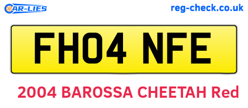 FH04NFE are the vehicle registration plates.