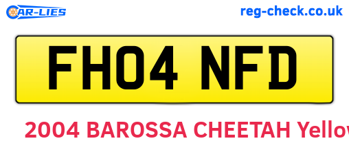 FH04NFD are the vehicle registration plates.