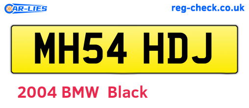 MH54HDJ are the vehicle registration plates.