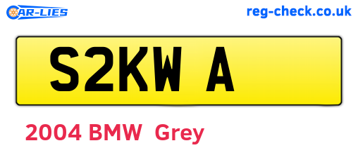 S2KWA are the vehicle registration plates.