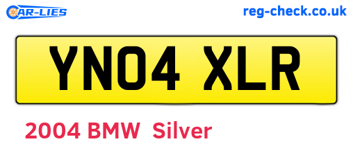 YN04XLR are the vehicle registration plates.