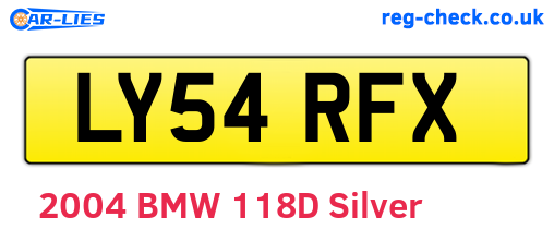 LY54RFX are the vehicle registration plates.