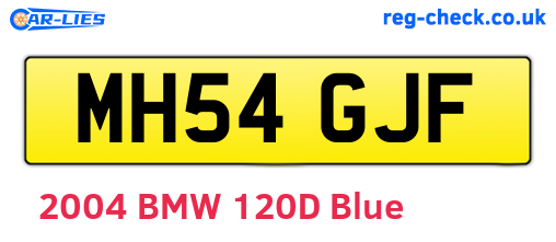 MH54GJF are the vehicle registration plates.