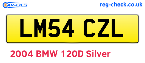 LM54CZL are the vehicle registration plates.