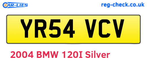 YR54VCV are the vehicle registration plates.