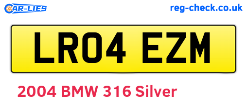LR04EZM are the vehicle registration plates.