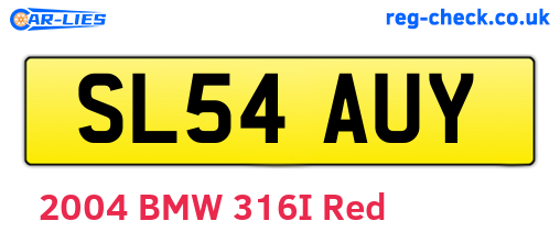 SL54AUY are the vehicle registration plates.