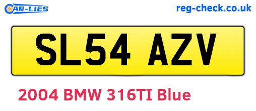 SL54AZV are the vehicle registration plates.