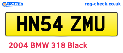 HN54ZMU are the vehicle registration plates.