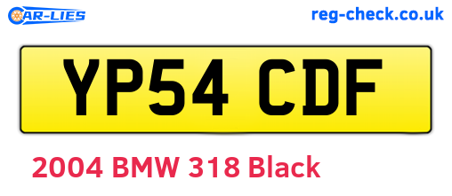 YP54CDF are the vehicle registration plates.