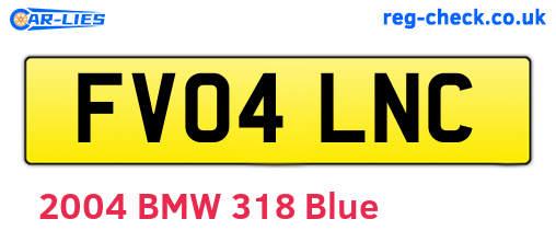 FV04LNC are the vehicle registration plates.
