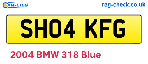 SH04KFG are the vehicle registration plates.