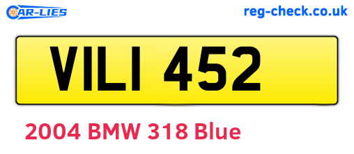 VIL1452 are the vehicle registration plates.