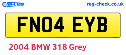 FN04EYB are the vehicle registration plates.