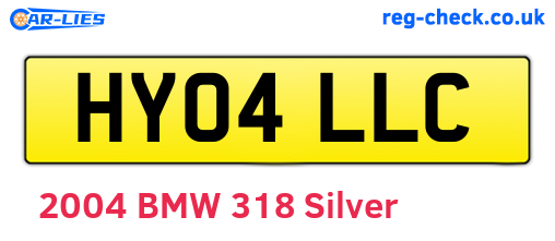 HY04LLC are the vehicle registration plates.