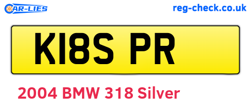 K18SPR are the vehicle registration plates.
