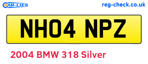 NH04NPZ are the vehicle registration plates.