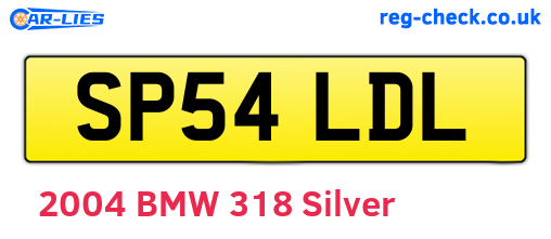 SP54LDL are the vehicle registration plates.