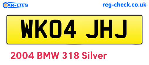 WK04JHJ are the vehicle registration plates.