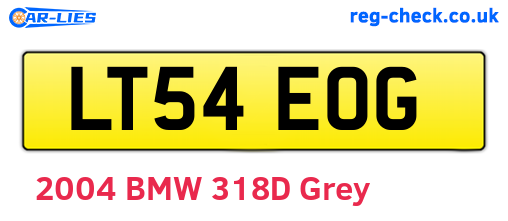 LT54EOG are the vehicle registration plates.