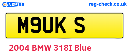 M9UKS are the vehicle registration plates.
