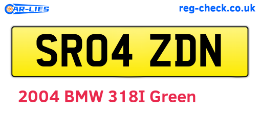 SR04ZDN are the vehicle registration plates.