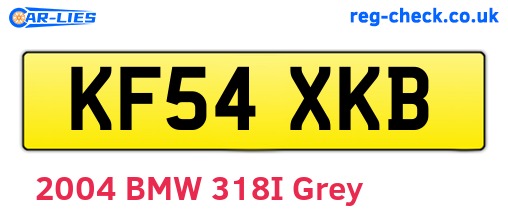 KF54XKB are the vehicle registration plates.