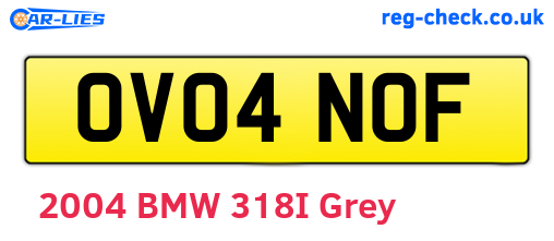 OV04NOF are the vehicle registration plates.