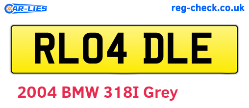 RL04DLE are the vehicle registration plates.
